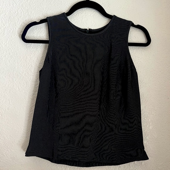 Vintage Sleeveless Pinstripe Shirt - Picture 1 of 6